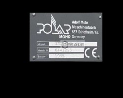 Maschine: POLAR MOHR Polar 137 EM-MON-AT CutLine Papierschneidelinie
