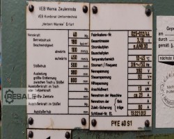 Maschine: ZEULENRODA PYE 40 S/1 Einständerpressen