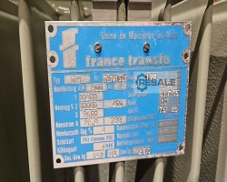 Maschine: FRANCE TRANSFO Dyn05 Transformator 500KVA 10/0,4 kV Öltrafo Bj. 1991