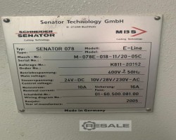 Maschine: SCHNEIDER SENATOR 078 E-Line Papierschneidemaschinen
