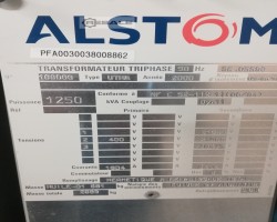 Maschine: ALSTOM UTHA kVA 0,4/20kV Transformator