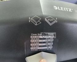 Maschine: LEITZ Impress Bind 280 manuelles Buchbindegerät