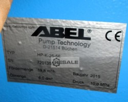Maschine: ABEL GMBH HP-K-25-56 Hochdruck-Pumpe