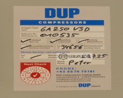 Maschine: ATLAS COPCO GA250VSD 