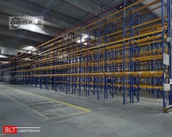 Maschine: JUNGHEINRICH DELTA ca. 14,10 lfm. 7,5m H Palettenregale