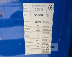 Maschine: REHSLER TW HL4006D Kaltwassersätze