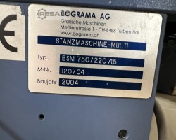 Maschine: BOGRAMA BS Multi 750 Hubstanzmaschine