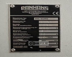 Maschine: PANHANS Euro 5 Plattenaufteilsägen