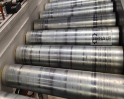 Maschine: INTERROLL 5600-410-2175-75-DC-RH-X-S-0,3 Rollbahn Förderband Rollenförderer mit Antrieb