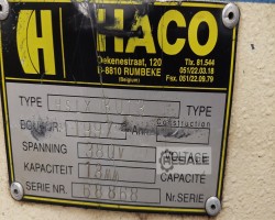 Maschine: HACO HSLX 3013 Tafelscheren (hydraulisch)
