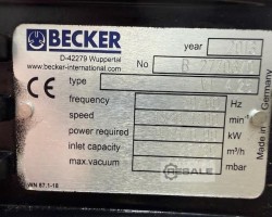 Maschine: BECKER VT 4.25 Drehschieber-Vakuumpumpe, trockenlaufend