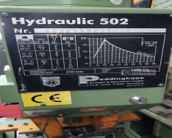 Maschine: PEDDINGHAUS Hydraulic 502 Lochstanzen