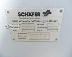 Maschine: SCHäFER SRMVHY Dreiwalzen-Blechbiegemaschinen