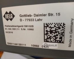 Maschine: HD/NELA SM 102 B Druckplattenstanzen