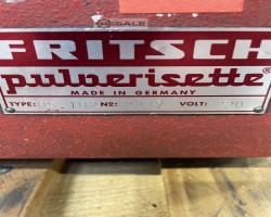 Maschine: FRITSCH Pulverisette 05102 Mühlen