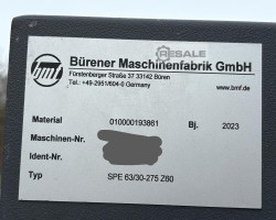 Maschine: BüRENER MASCHINENFABRIK SPE 63/30-275 Z60 Späneförderer