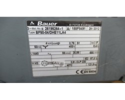 Maschine: BAUER BF50-04/DHE11LA4 Getriebemotor 4kw 56rpm