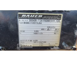 Maschine: BAUER BG60-11/D11LA4 Getriebe motor 5kw 58rpm