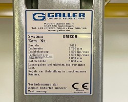Maschine: GALLER LAGER- U. REGALTEC Omega Palettenregale