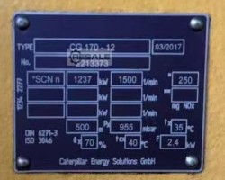 Maschine: CATERPILLAR CG 170-12 Gasgeneratoren