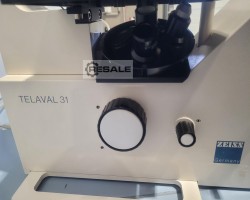 Maschine: ZEISS TELAVAL 31 Rückwärts durchgelassenes Lichtmikroskop
