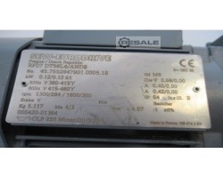 Maschine: SEW EURODRIVE RF07  DT56L4/AND8 Getriebemotor 284 U/min 0,12 kW