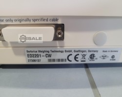 Maschine: SARTORIUS ED2201-CW Precision Balance 2200g / 0,1g