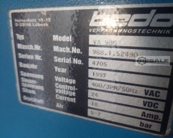Maschine: BEDO VA988 + Kartonverpackungsmaschinen
