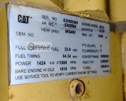 Maschine: CATERPILLAR 3512B Dieselgeneratoren