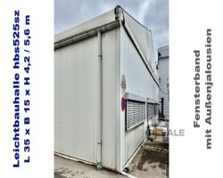 Maschine: HöCKER type LA15 Leichtbauhalle hL35m x hB15m x tH4m