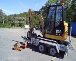 Maschine: CATERPILLAR 301.7D with Anhänger Minibagger