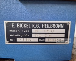 Maschine: BICKEL Typ: H1/50 Rillmaschinen