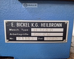 Maschine: BICKEL Typ: H1/50 Rillmaschinen