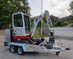 Maschine: TAKEUCHI TB216 with Anhänger Minibagger