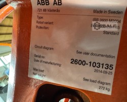 Maschine: ABB ROBOTICS IRB 2600 20/1.65 IRC5 M2004 Industrieroboter