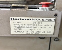 Maschine: HORIZON BQ 220 Bindemaschinen