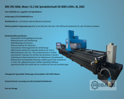 Maschine: CMA 3RD 6006 CNC Langbett- Bearbeitungszentrum