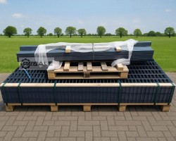 Maschine:   Posten Doppelstabmatten-30 Stück = 75 m, H: 1,63 m