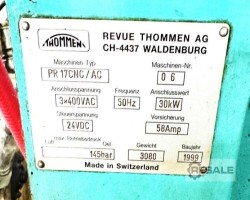 Maschine: THOMMEN SWISS SWITZERLAND PR17-CNC / AC Gewinderollmaschinen