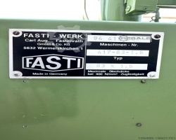 Maschine: FASTI TYP 63x1,5 Sickenmaschine