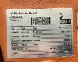 Maschine: KUKA KR 240-2 2000 Industrieroboter