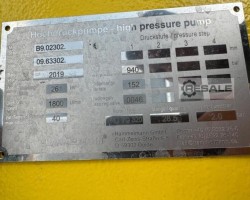 Maschine: HAMMELMANN HDP 302 Hochdruckpumpen