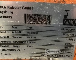 Maschine: KUKA KR240-2 2000 Industrieroboter