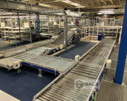 Maschine: SSI SCHäFER Fördertechnik, Packstraß Fördertechnikanlage, Packstraße