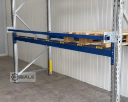 Maschine: PROFILABM.: 50X40X2,00MM für Feldbreite: 2.700 mm Durchschubsicherung für Palettenregale Lagerregal