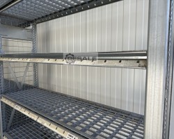 Maschine: DEXION HI 280 Länge: 2,71 lfm. / 5 Ebenen Fachbodenregale Lagerregale Regal Regale