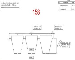 Maschine: PROFILE CASSETTES KNIVES for trapezoidal sheet metal Blechbiegemaschinen
