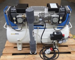 Maschine: GENTILIN CLINIC DRY 6/90 HS Dental-Kompressor mit Membrantrockner  und  Sterilfilt