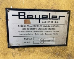 Maschine: BEYELER CP 4100x10 Blechscheren