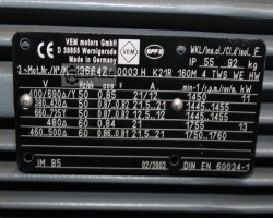 Maschine: VEM K21R 160 M4 Elektromotor